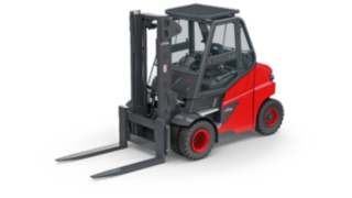 Ein E-Stapler der Reihe E60 – E80 von Linde Material Handling