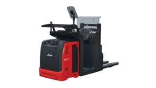 Die Niederhub-Kommissionierer N20 Vi/VLi verfügen über einen hebbaren Fahrerstand.