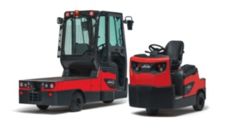 Fahrersitz-Schlepper P60 - 80 und W08 Plattformwagen von Linde Material Handling