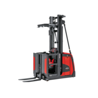 Mittelhub-Kommissionierer V10 mit ergonomischer Fahrerkabine Mittelhub-Kommissionierer V10 mit ergonomischer Fahrerkabine
