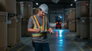 Mehr Sicherheit im Lager durch die interaktive Warnweste von Linde Material Handling Für mehr Sicherheit im Lager sorgt die interaktive Warnweste von Linde Material Handling.