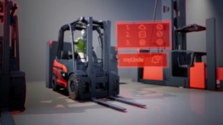 Mit dem Pre-Operational-Check von myLinde überwachen Sie den Gerätezustand vor jeder Inbetriebnahme.  Animiertes Video des PreOp Checks von myLinde