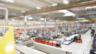 Produktionshalle von Linde Material Handling