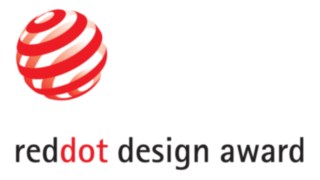 Linde wird für seine Fahrzeuge regelmäßig in der Kategorie „Produktdesign“ mit dem begehrten Red Dot Design Award bedacht. Logo des Red Dot Design Awards