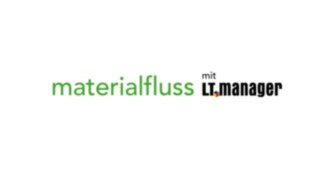 Linde belegt mit dem R-MATIC und dem Linde Safety Guard 2021 gleich zweimal den ersten Platz. Logo der Auszeichnung "materialfluss PRODUKT DES JAHRES"