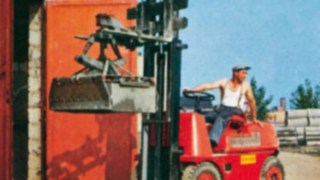 Hubtrac, der erste Gabelstapler von Linde.