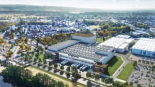 KION Regional Distribution Center Central Europe in Kahl am Main mit PV-Anlage auf dem Dach