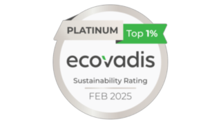 EcoVadis bewertet Linde MH mit der höchsten Einstufung "Platin" Platin-Siegel von EcoVadis für Linde MH