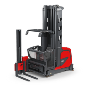 Das Schmalgang-Kombifahrzeug K von Linde Material Handling Das Schmalgang-Kombifahrzeug K von Linde Material Handling