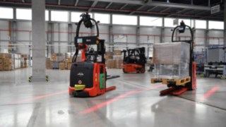 Der automatisierte Stapler L-MATIC von Linde verlädt sicher und effizient. Der automatisierte Stapler L-MATIC von Linde Material Handling